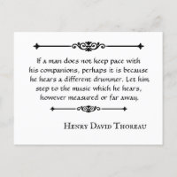 Henry David Thoreau zitieren Drummer