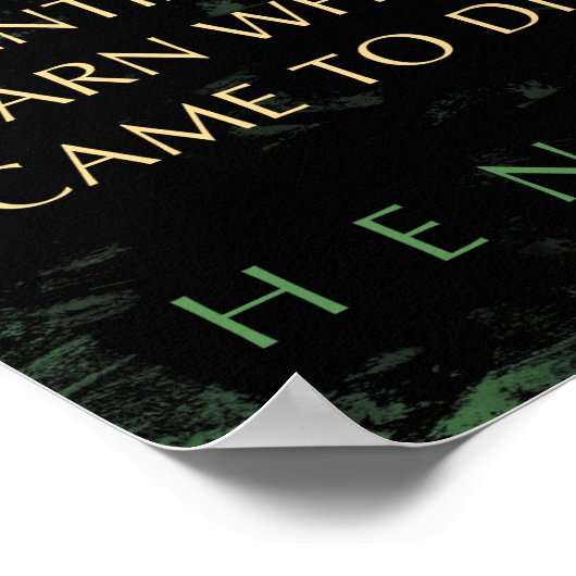 Henry David Thoreau zitiert: Ich ging in den Wald Poster (Ecke)