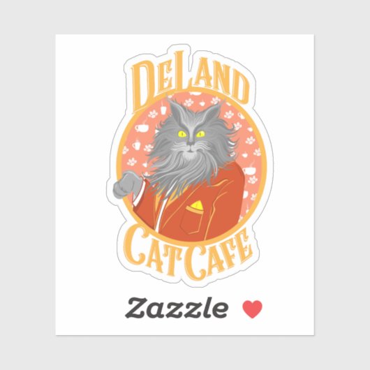 Henry DeCat Aufkleber in Gelb (Blatt)