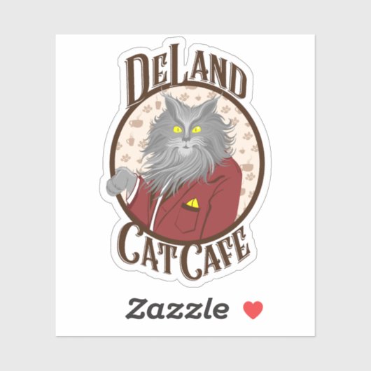 Henry DeCat in Red Aufkleber (Blatt)