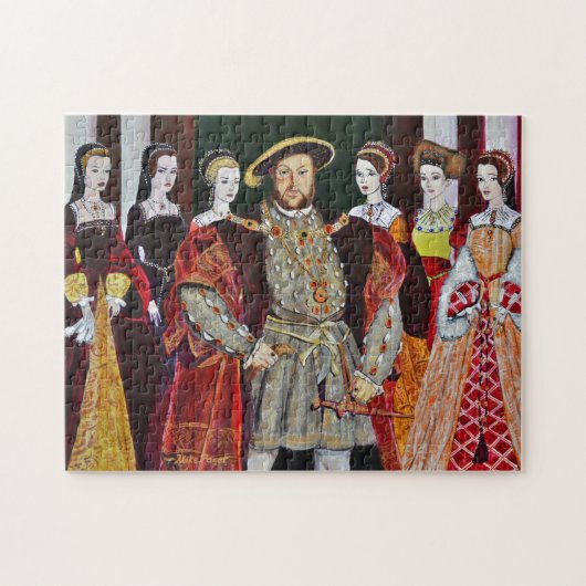Henry die achten und seine sechs Ehefrauen Puzzle (Horizontal)