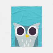 Henry die Eule Fleecedecke (Vorderseite)