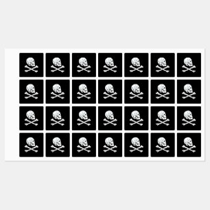 Henry Every Flag Pirate Flag Etiketten