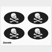 Henry Every Flag Pirate Flag Ovaler Aufkleber (Blatt)