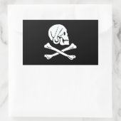 Henry Every Flag Pirate Flag Rechteckiger Aufkleber (Tasche)