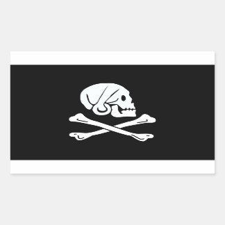 Henry Every Flag Pirate Flag Rechteckiger Aufkleber