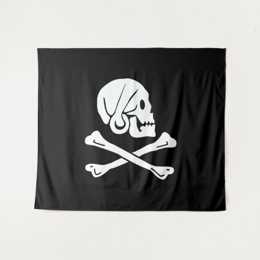 Henry Every Flag Pirate Flag Wandteppich (Vorderseite (Horizontal))
