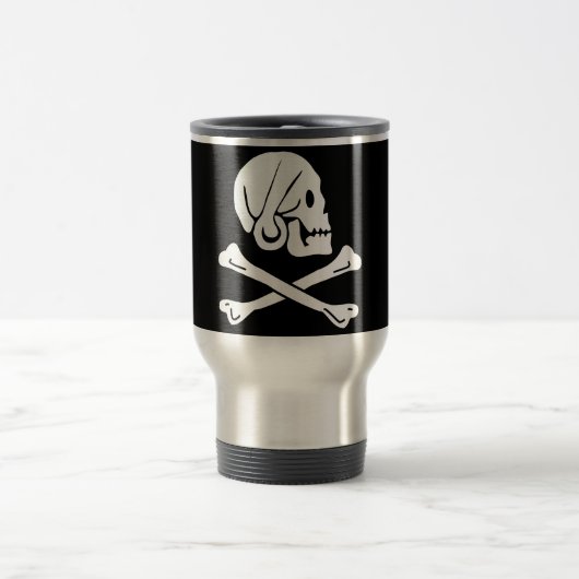 Henry Every Flaggen Piratenflagge Reisebecher (Mittel)