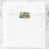 Henry Explorer Dinosaur Personalisierter Aufkleber (Tasche)