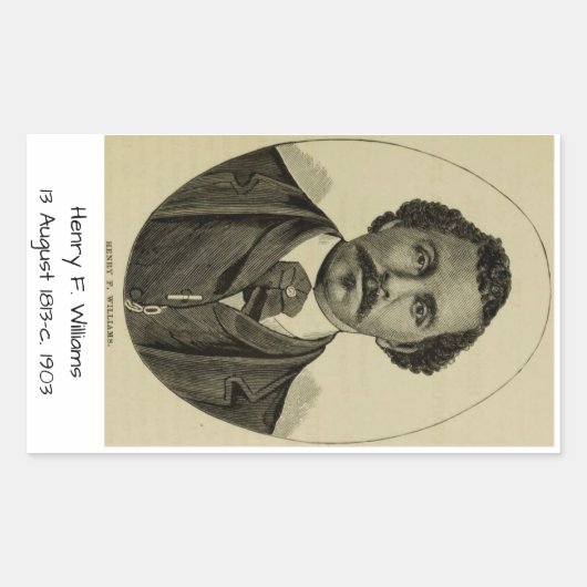 Henry F. Williams Rechteckiger Aufkleber (Vorderseite)