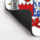 Henry-Familienwappen Mousepad (Ecke)