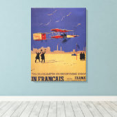 Henry Farman fliegt bei Issy-les-Moulineaux Leinwanddruck (Insitu (Holzboden))