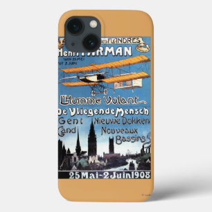 Henry Farman fliegt das Fliegen-Mannpromo-Plakat Case-Mate iPhone Hülle
