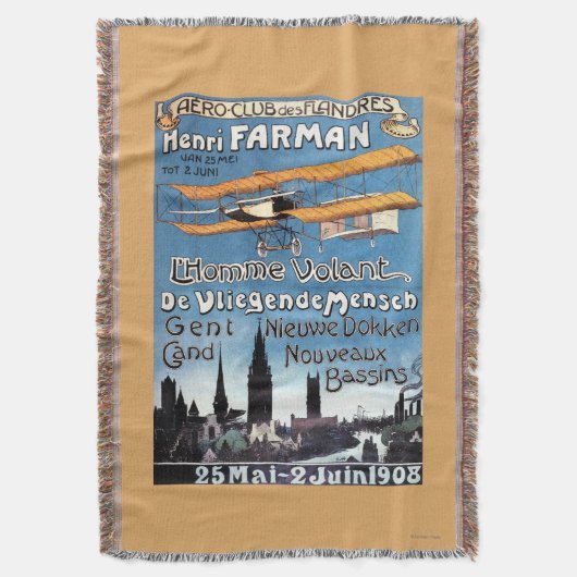 Henry Farman fliegt das Fliegen-Mannpromo-Plakat Decke (Vorderseite Vertikal)