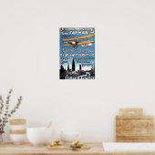 Henry Farman fliegt das Flying Man Promo-Poster Poster (Küche)