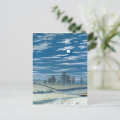 Henry Farrer Winter Szene in Mondlicht Postkarte (Stehend Vorderseite)