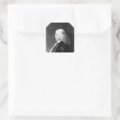 Henry Fielding graviert von Samuel Freeman Quadratischer Aufkleber (Tasche)