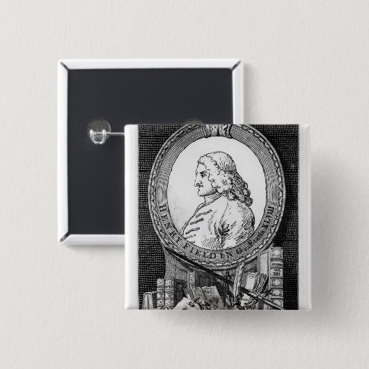 Henry Fielding im Alter von achtundvierzig Button (Vorne & Hinten)