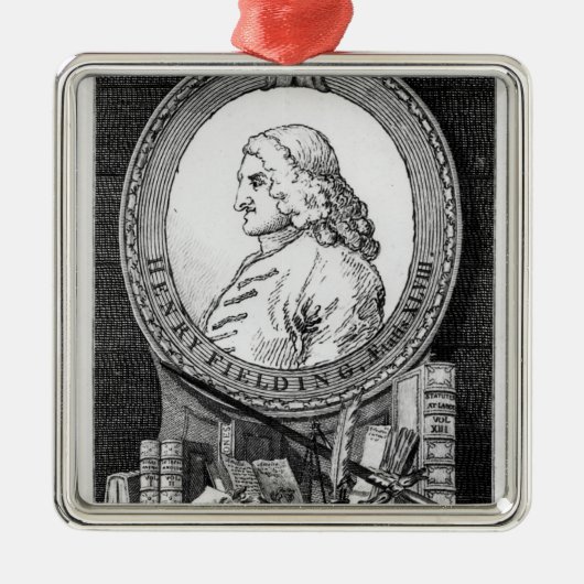 Henry Fielding im Alter von achtundvierzig Ornament Aus Metall (Vorne)