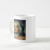 Henry Fielding "Wenn Geld dein Gott ist" Zitat Kaffeetasse (Vorderseite Links)