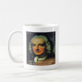 Henry Fielding "Wenn Geld dein Gott ist" Zitat Kaffeetasse (Links)