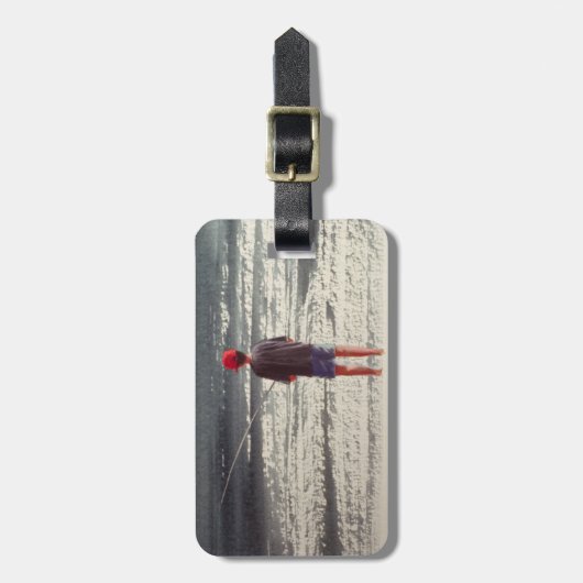 Henry-Fischen-Alpen 1990 Gepäckanhänger (Vorderseite vertikal)