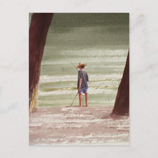 Henry Fishing 1990 Postkarte (Vorderseite)