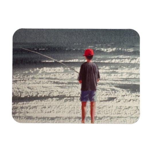 Henry Fishing Alps 1990 Magnet (Horizontal)
