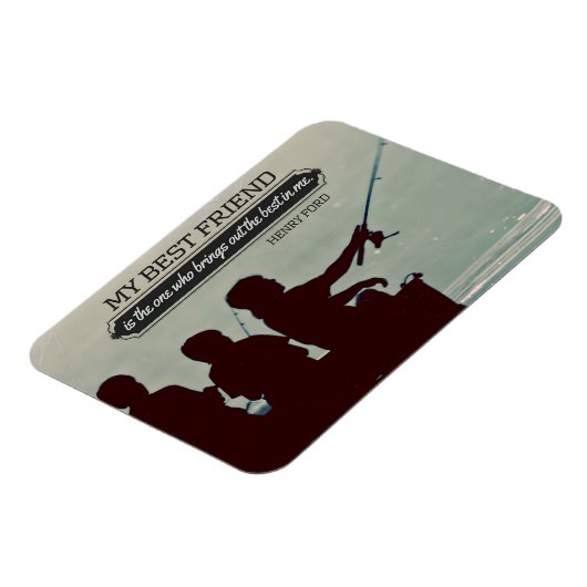 Henry Ford Inspiration Zitat "Bester Freund" Magnet (Linke Seite)