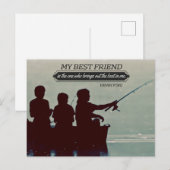 Henry Ford Inspiration Zitat "Bester Freund" Postkarte (Vorne/Hinten)