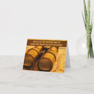 Henry Ford Inspiration Zitat "Hindernisse" Dankeskarte