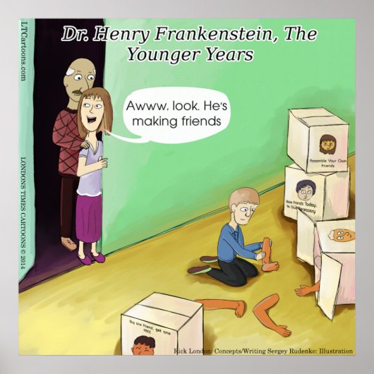 Henry Frankenstein Funny Poster (Vorne)