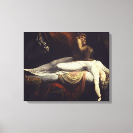 Henry Fuseli - Der Albtraum Leinwanddruck (Vorderseite)