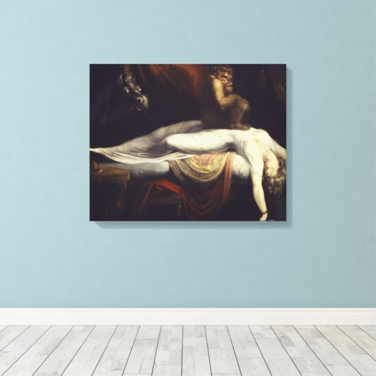 Henry Fuseli - Der Albtraum Leinwanddruck (Insitu (Holzboden))