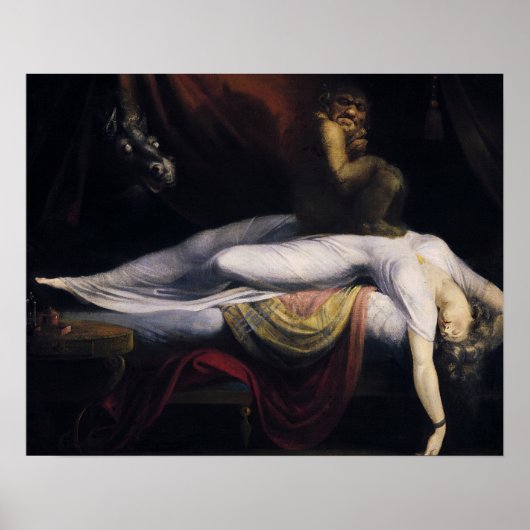Henry Fuseli - Der Albtraum Poster (Vorne)
