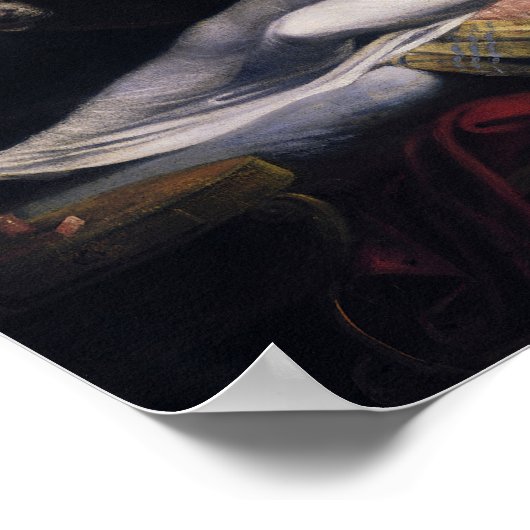 Henry Fuseli - Der Albtraum Poster (Ecke)