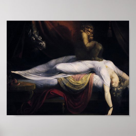 Henry Fuseli - Der Albtraum Poster (Vorne)