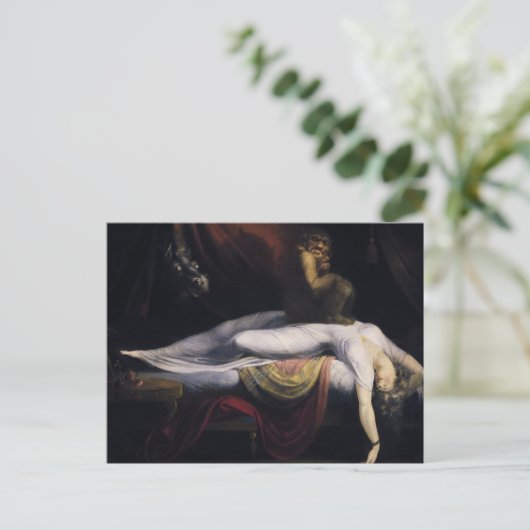 Henry Fuseli - Der Albtraum Postkarte (Stehend Vorderseite)