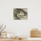 Henry Fuseli - Frauen sitzen, aufgerollt Poster (Küche)