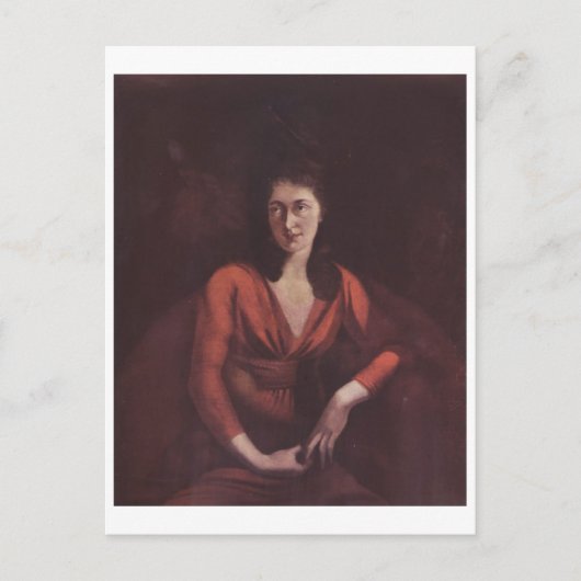 Henry Füssli Portrait Magdalena Hess Zurich Leinwa Postkarte (Vorderseite)