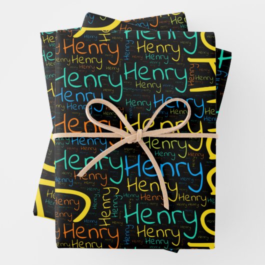 Henry Geschenkpapier Set (Beispiel)