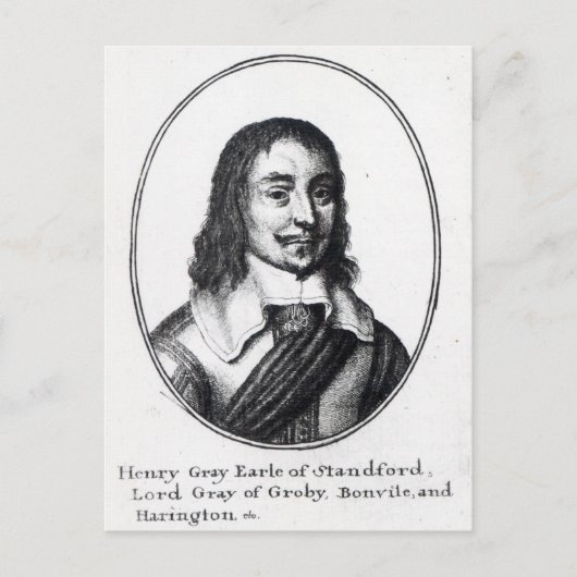Henry Gray, 1. Earl Stamford Postkarte (Vorderseite)