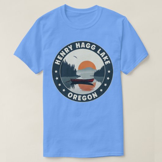 Henry Hagg Lake Oregon Sunset T-Shirt (Design vorne)
