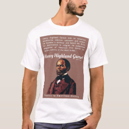 Henry Highland Garnet-Figures in der amerikanische T-Shirt