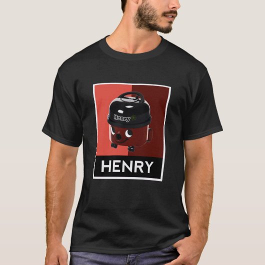 Henry Hoover Pop Art Design T-Shirt (Vorderseite)