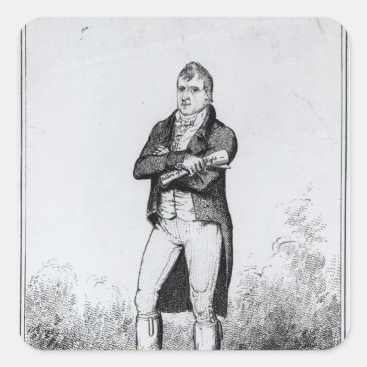 Henry Hunt Esquire 1816 Quadratischer Aufkleber (Vorderseite)