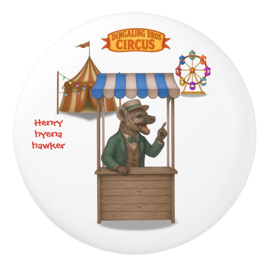 Henry hyena hawker keramikknauf (Vorderseite)