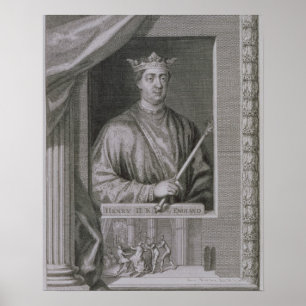 Henry II (1133-89) King of England von 1154, von Poster