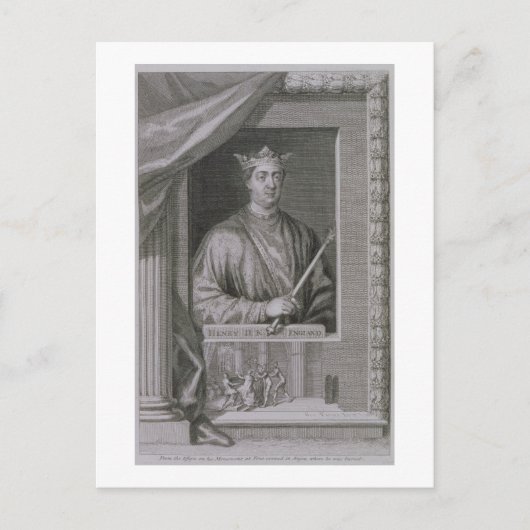 Henry II (1133-89) King of England von 1154, von Postkarte (Vorderseite)