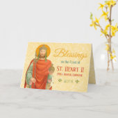 Henry II, Kaiser (BBS 10) Festtag Karte (Gelbe Blume)